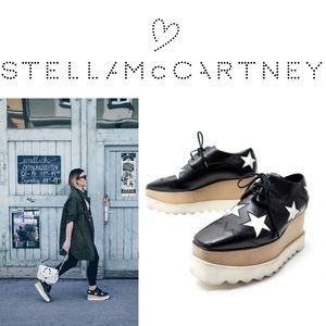 Stella McCartney Elyse Star Motif Platform Shoes size EU 37